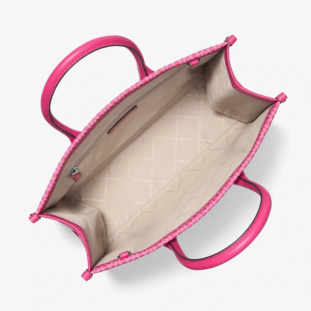 Michael Kors Mirella Medium Ombré Logo EW Tote Bag 
Dragonfruit 
NWT - Picture 3 of 14